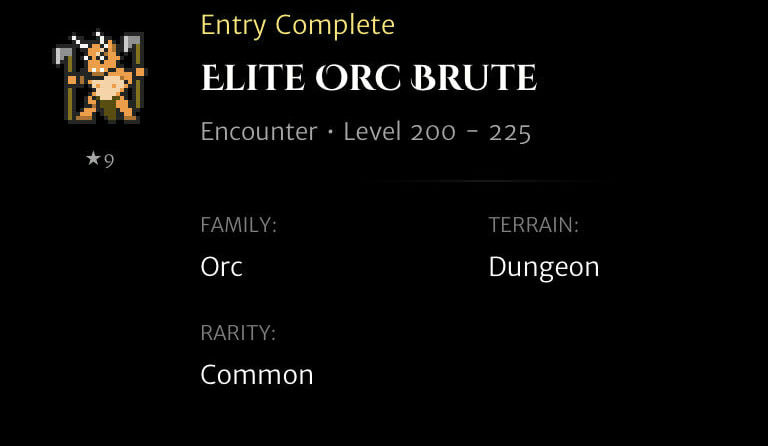 Elite Orc Brute codex entry