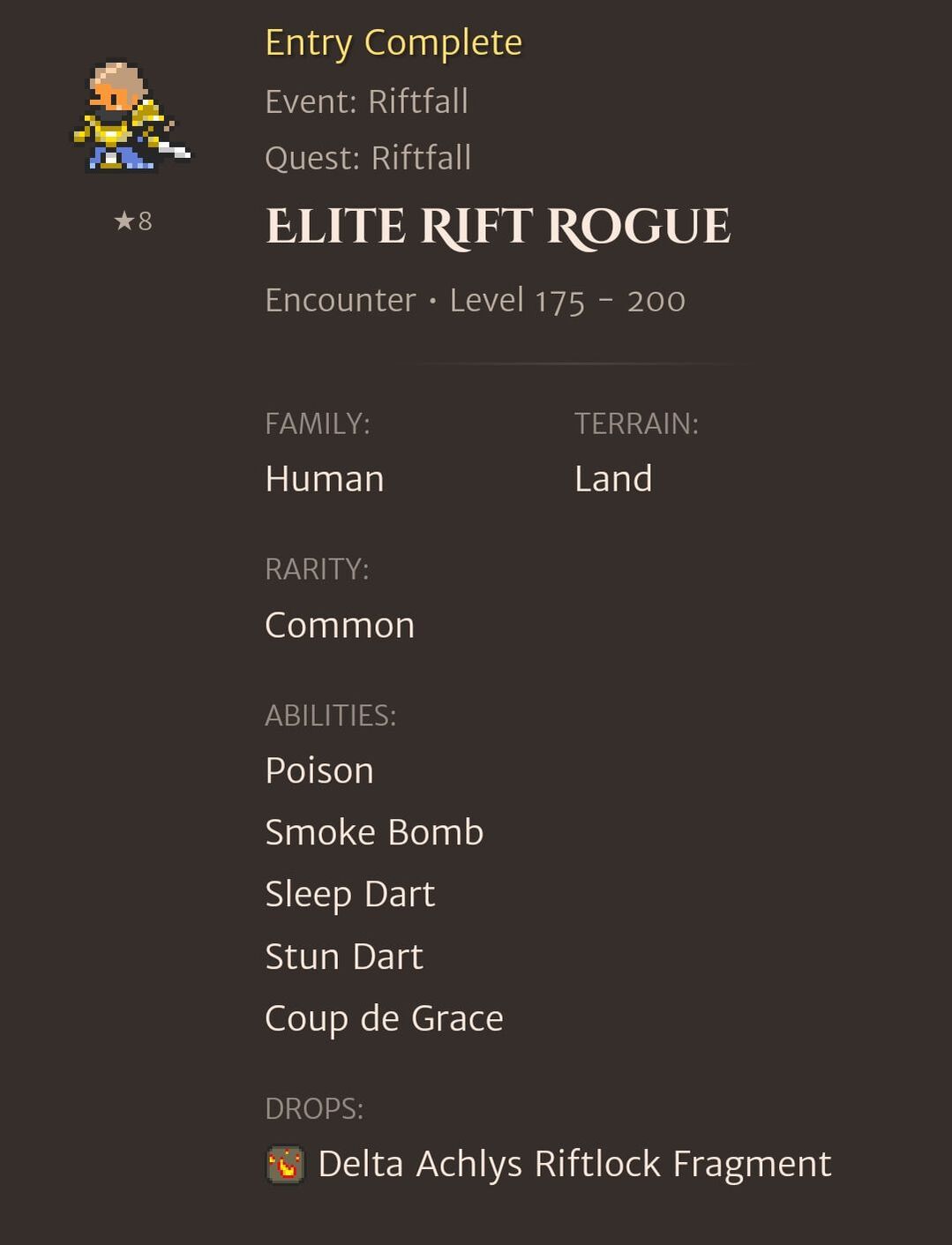 Elite Rift Rogue codex entry